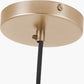 Kingston Clear Glass with Antique Brass Fitting Elec Pendant