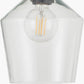 Bexley Clear Glass with Antique Brass Fitting Elec Pendant