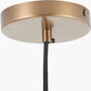 Bexley Clear Glass with Antique Brass Fitting Elec Pendant