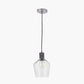 Bexley Clear Glass with Antique Bronze Fitting Elec Pendant