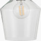 Bexley Clear Glass with Antique Bronze Fitting Elec Pendant