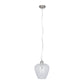 Almada Textured Clear Glass Pendant