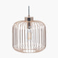 Dania French Gold Metal Wire Pendant