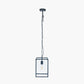 Llewellyn Matt Black Metal and Glass Pendant