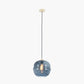 Vicenza Navy Ripple Glass Pendant