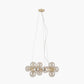 Vecchio Lustre Glass Ball and Gold Metal Pendant