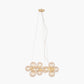 Vecchio Lustre Glass Ball and Gold Metal Pendant