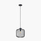 Dania Matt Black Metal Wire Pendant