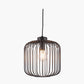 Dania Matt Black Metal Wire Pendant