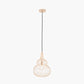 Dania French Gold Metal Wire Shaped Pendant