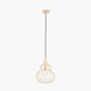 Dania French Gold Metal Wire Shaped Pendant