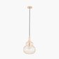 Dania French Gold Metal Wire Shaped Pendant