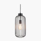 Dania Matt Black Metal Wire Tall Pendant