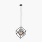 Alessio Matt Black Metal Cube Pendant