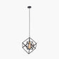 Alessio Matt Black Metal Cube Pendant