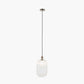 Abigail Clear Ribbed Glass Tall Pendant