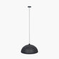 Anders Matt Black and Gold Leaf Metal Dome Pendant