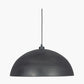 Anders Matt Black and Gold Leaf Metal Dome Pendant