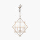 Sirius Antique Silver Metal Multi Arm Cube Pendant