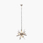 Estella Smoke Glass and Silver Metal Starburst Pendant