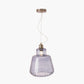 Porto Grey Optic Glass Tapered Pendant