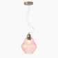 Lisbon Rose Optic Diamond Glass Pendant