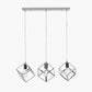 Alessio Shiny Nickel Metal 3 Cube Pendant