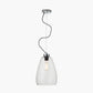 Beja Organic Shape Tall Clear Bubble Glass Pendant