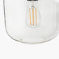 Florence Black Metal and Glass Flush Pendant