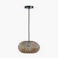 Evianna Black and Natural Rattan Pendant