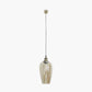 Clio Antique Silver Metal and Lustre Glass Pendant