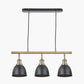 Augusto Black and Gold Task Bar Pendant