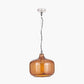 Corby Amber Glass Pendant