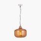 Corby Amber Glass Pendant