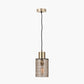 Loxley Ripple Effect Light Brown Glass Pendant