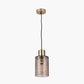Loxley Ripple Effect Light Brown Glass Pendant