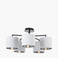 Elin Matt Black and Ivory 5 Light Pendant