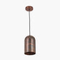 Mason Copper Effect Tall Domed Metal Pendant