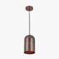 Mason Copper Effect Tall Domed Metal Pendant