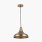 Ellis Antique Brass Café Metal Pendant