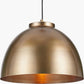 Harlem Antique Brass Domed Metal Pendant