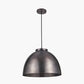 Harlem Antique Bronze Domed Metal Pendant
