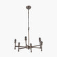 Piero Antique Bronze Metal 6 Arm Pendant