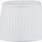 Lyndon 30cm Ivory Silk Mix Knife Pleat Tapered Lampshade