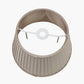 Lyndon 30cm Taupe Silk Mix Knife Pleat Tapered Lampshade