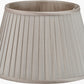 Lyndon 30cm Taupe Silk Mix Knife Pleat Tapered Lampshade
