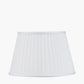Lyndon 35cm Ivory Silk Mix Knife Pleat Tapered Lampshade