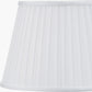 Lyndon 35cm Ivory Silk Mix Knife Pleat Tapered Lampshade