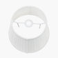 Lyndon 40cm Ivory Silk Mix Knife Pleat Tapered Lampshade