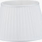Lyndon 40cm Ivory Silk Mix Knife Pleat Tapered Lampshade